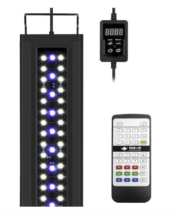 Lampa akwariowa NICREW RGB+W 90-110 cm 33W pilot timer