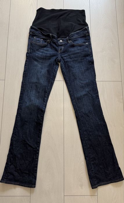 Spodnie jeansy ciążowe H&M Mama panel 38 M