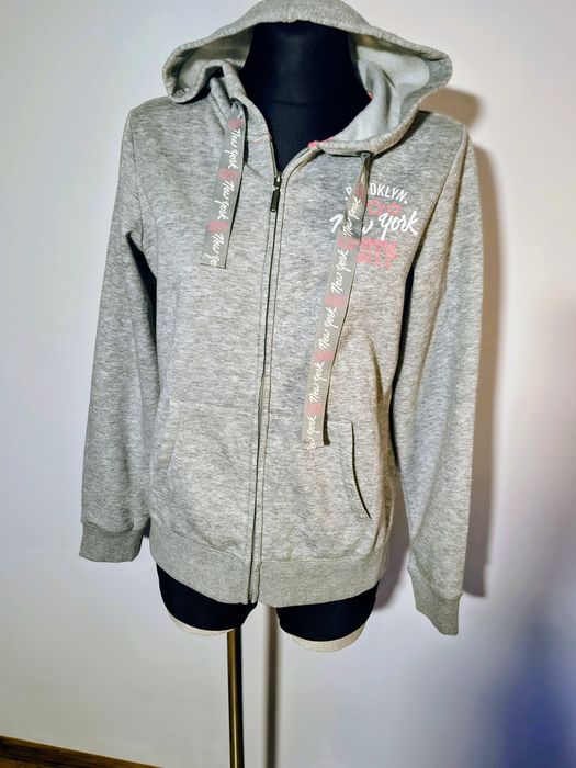 Szara mięciutka bluza dresowa damska r. M