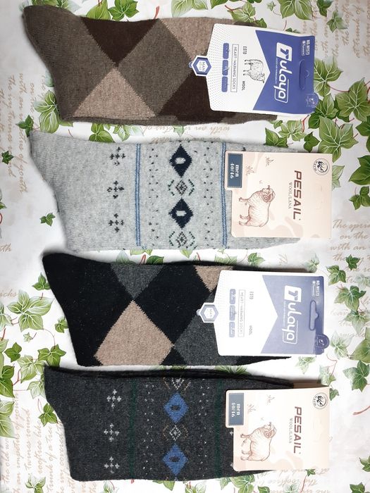 10 pares de meias 4 lã + 6 acrílico