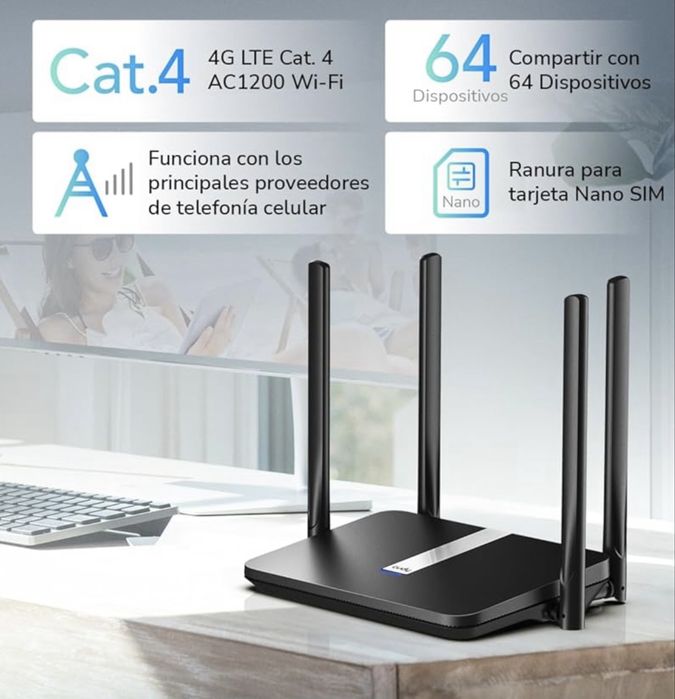 Router 4G com SIM