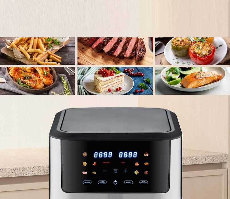 Beztłuszczowa Frytkownica VOKSAR K11 AirFryer XXL 8L 1800W +PRZEPISY