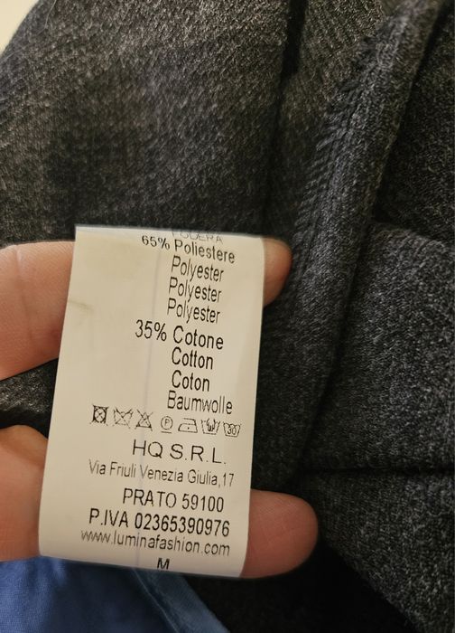 Szare spodnie Lumina wysoki stan szerokie nogawki