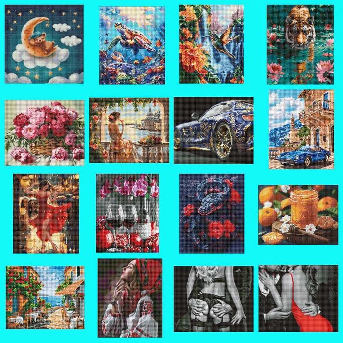 Алмазная живопись 30*40 см.40*40 см в НАЛИЧИИ!