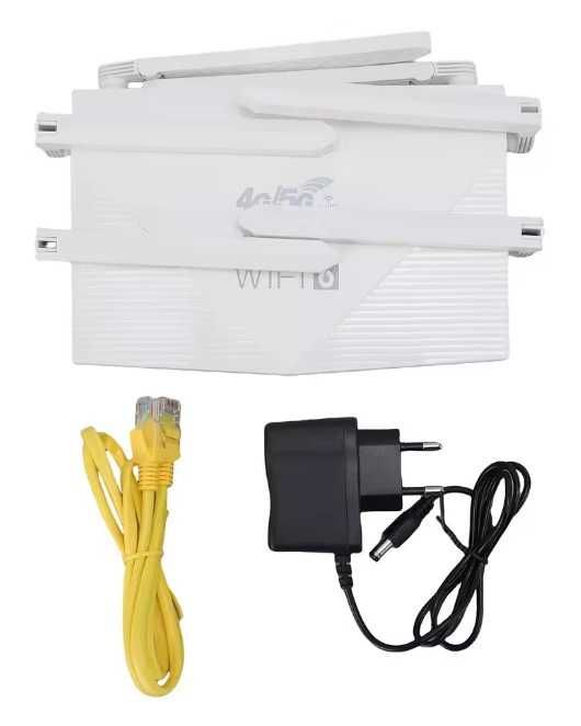 Router sem fios WiFi6 sim 4G CPE LTE Velocidade 5G 300Mbps 6 Antenas NOVO