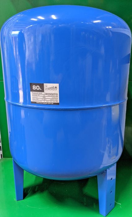 Бак вертикальный. Гидроаккумулятор для воды 80 л Euroaqua