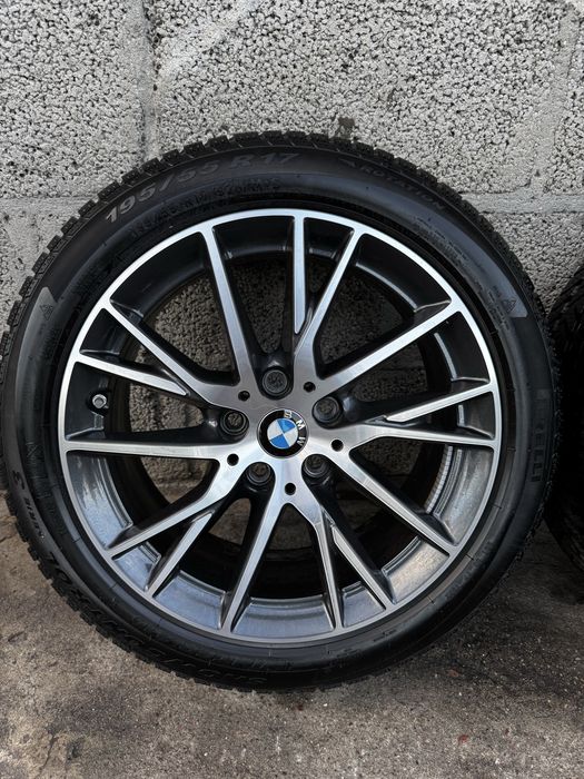 Oryginalne Koła Zimowe R17 5x112 BMW F40 F44 F70 Opony 195/55/17 TPMS