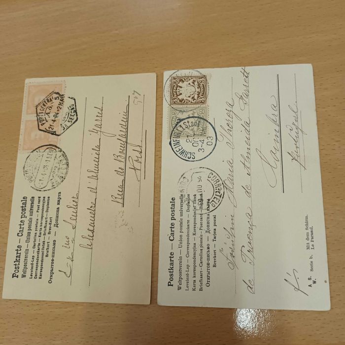 Postais antigos selados