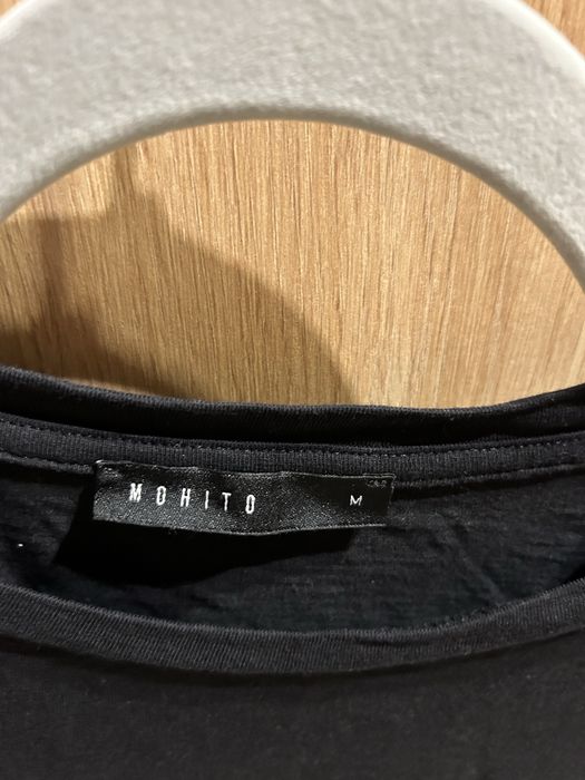 Koszulka , tshirt z frędzlami roz M Mohito
