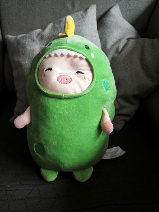 Elefun przytulak miś miękki dinozaur maskotka zielona