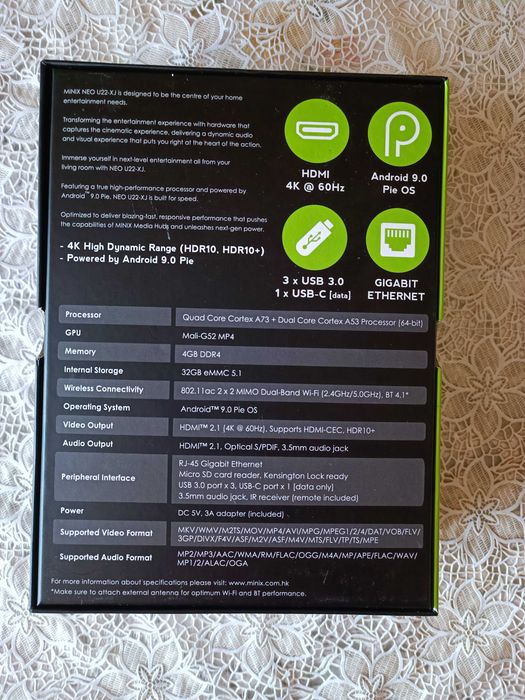 Продам ТВ приставку Minix Neo U22-XJ