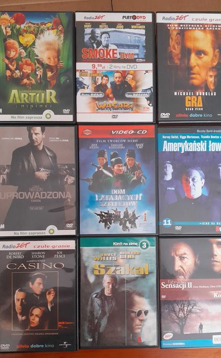 Kolekcja filmów DVD - różne tytuły