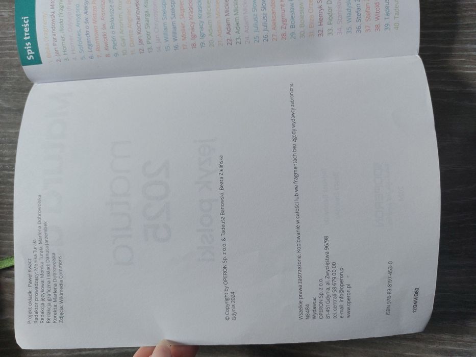 Matura ustna język polski