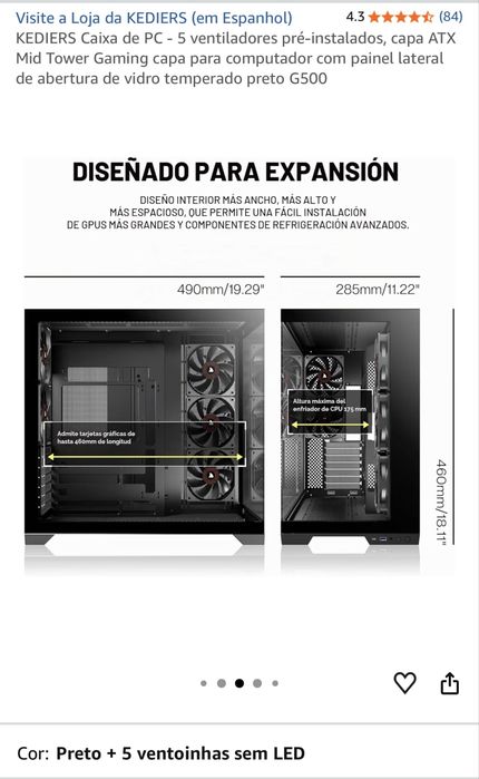 Vendo caixa de pc nova!