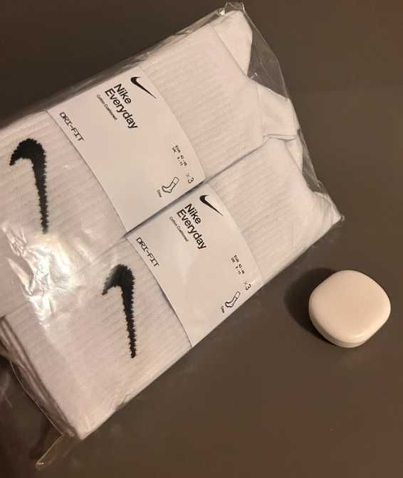 NOWE Nike Everyday skarpety białe crew 3 pak nowe