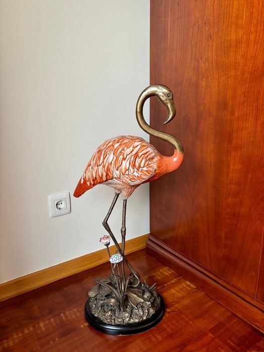 Pato de Porcelana e Bronze