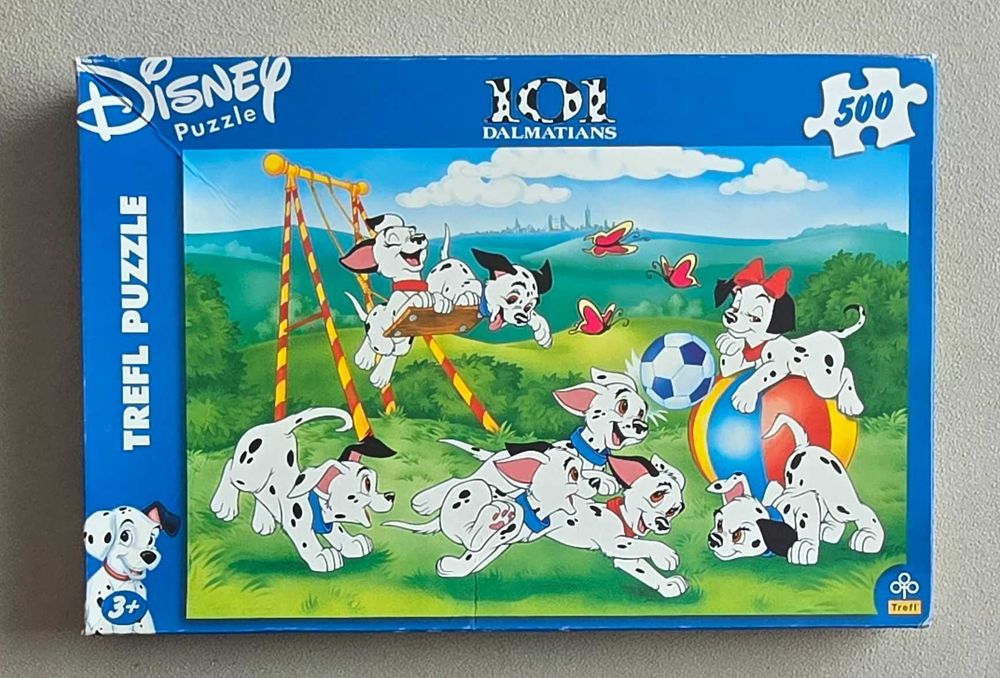 Puzzle 101 dalmatyńczyków trefl 500 stare Disney