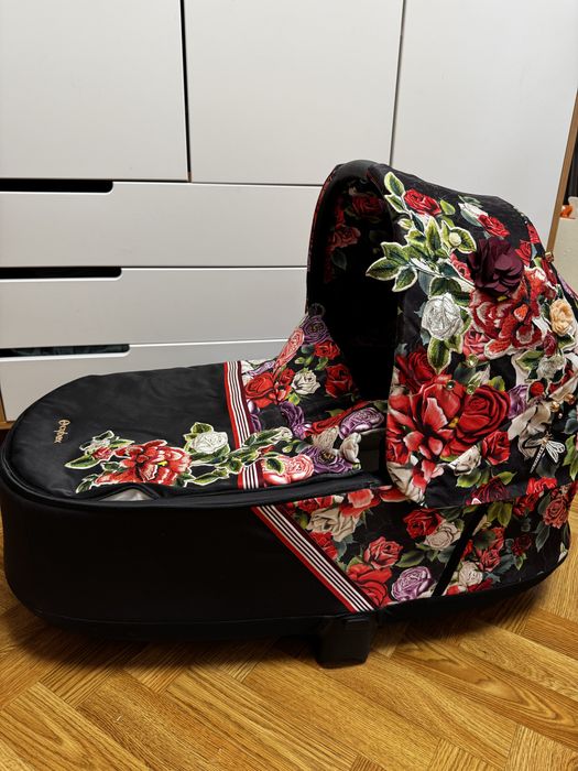 Коляска 3 в 1 cybex priam spring blossom прогулянка+люлька+автокрісло