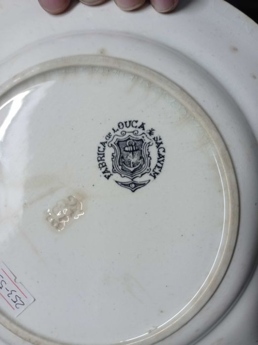 Prato Antigo Veneza Loiça de Sacavém com 155 anos (Sec. XIX)