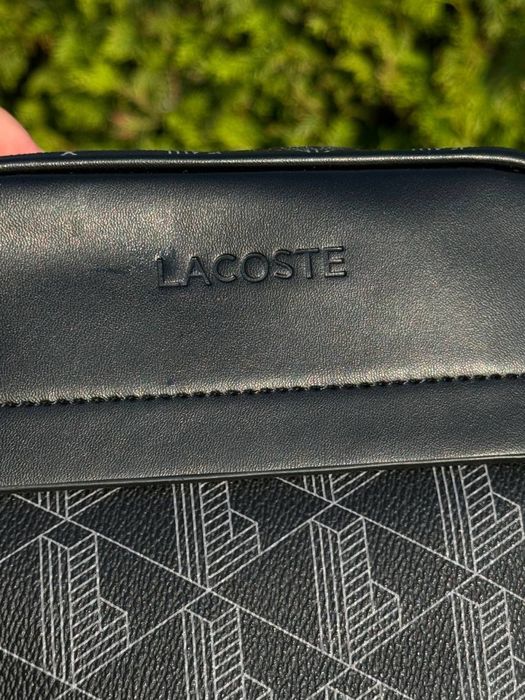 Месенджер Lacoste/ сумка лакосте / лакост барсетка через плече/ чорна