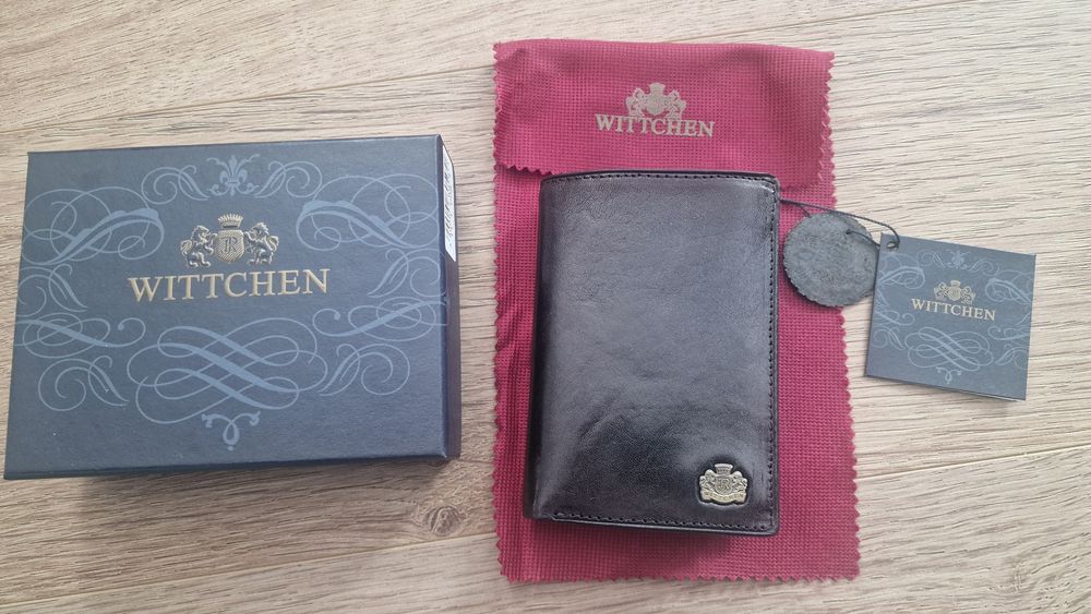 Wittchen Arizona Wallet 11-1-008 skórzany czarny portfel