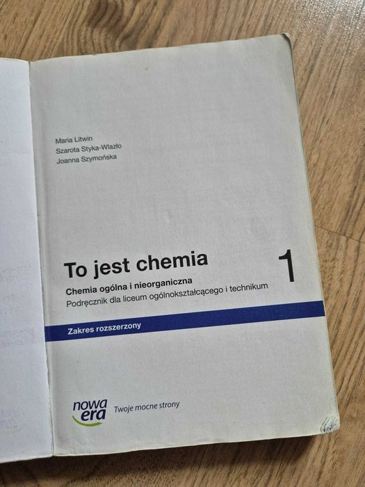To jest chemia 1 zakres rozszerzony