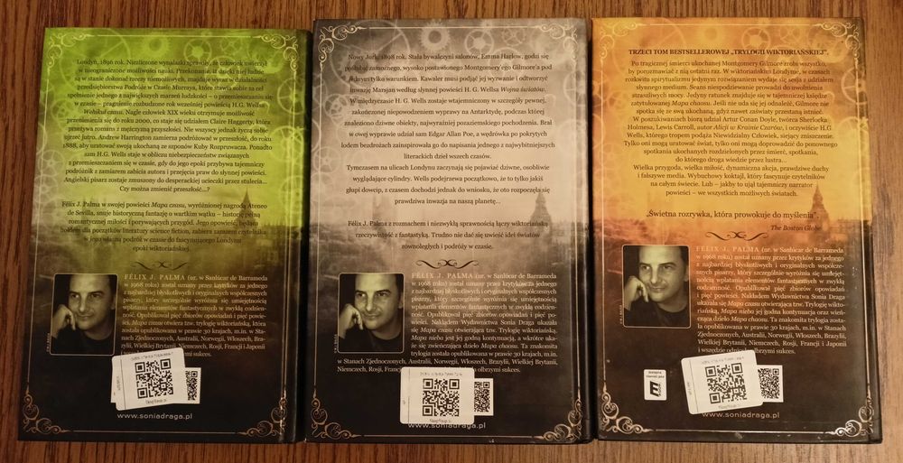 książki Mapa czasu Mapa nieba Mapa chaosu - Felix J. Palma