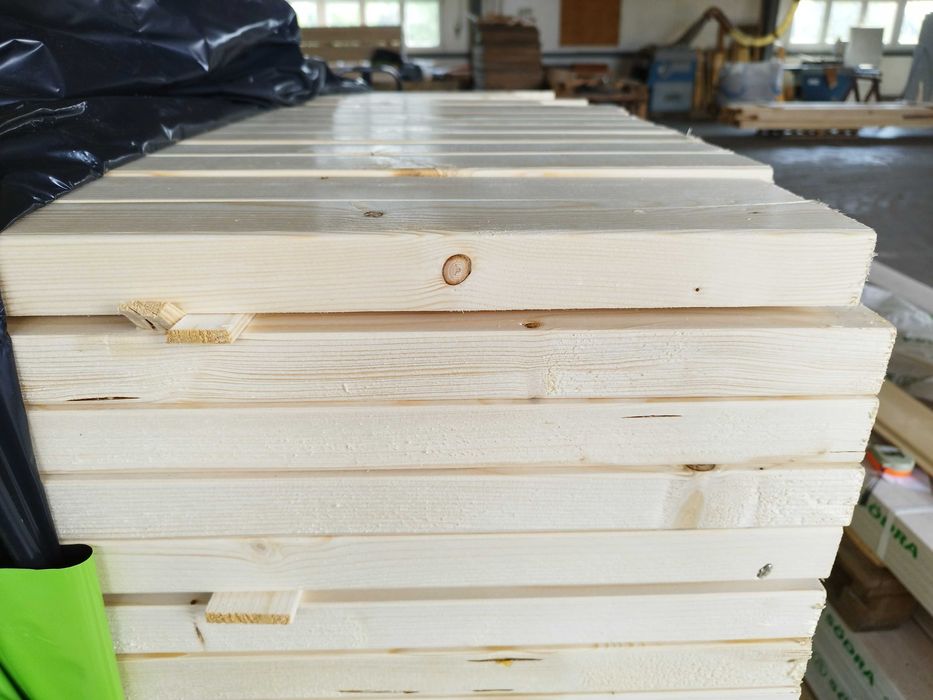 Łaty dachowe-legary 38mm x 63mm x dł 4200mm, 4500mm - świerk suszone