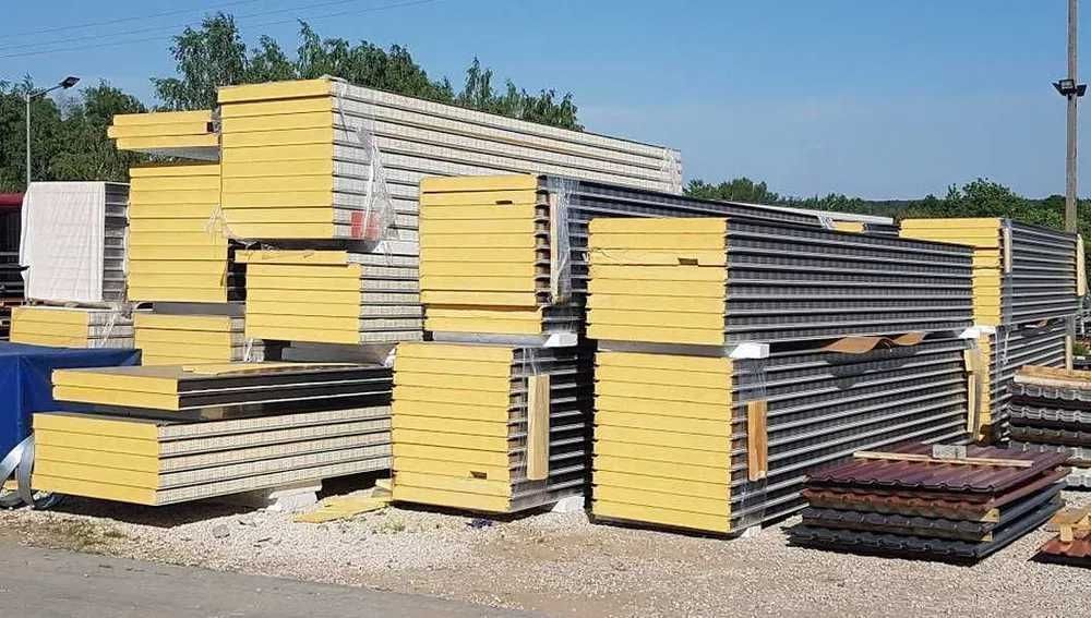 Płyty Warstwowe poliuretan PIR 40 mm 4 cm ścienne standard 2 gatunek