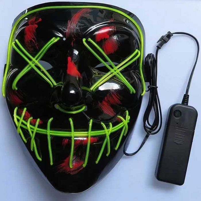 Świecące maski Halloween