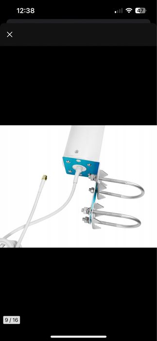 Antena zewnętrzna mimo 21 dbi 5g zestaw nowa