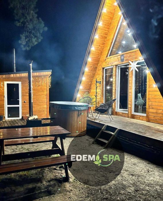 Карпатський чан на дровах. Мобільна купель. Офуро. Джакузі. Спа
