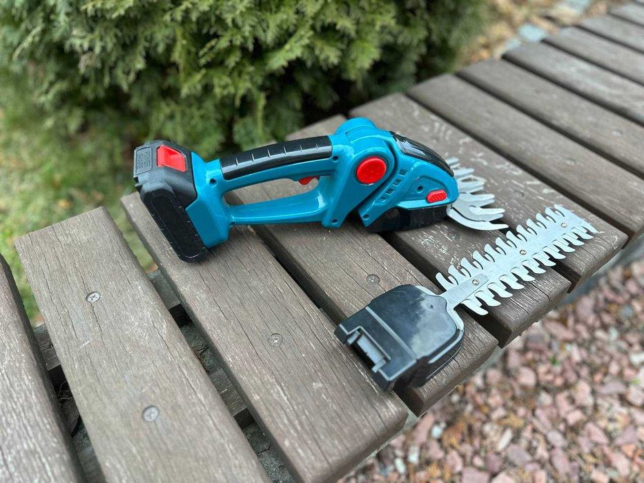 Аккумуляторные ножницы садовые. Тример. Кусторез. Секатор на аккум.