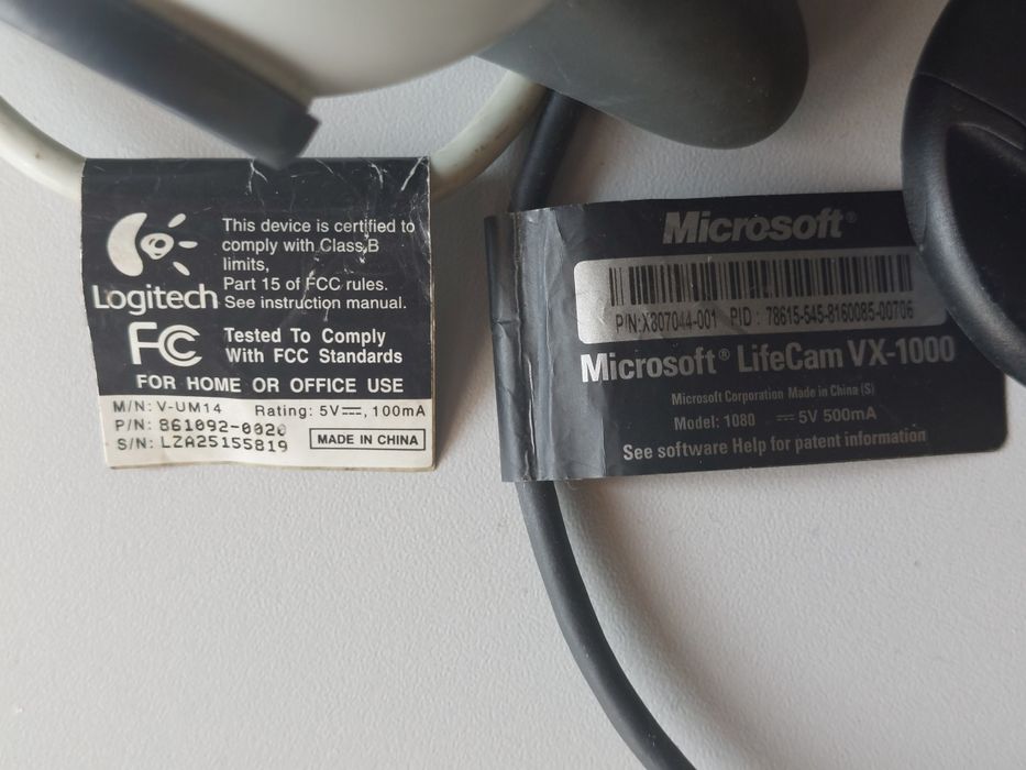 Kamerki internetowe Logitech i Microsoft LifeCam VX-1000
