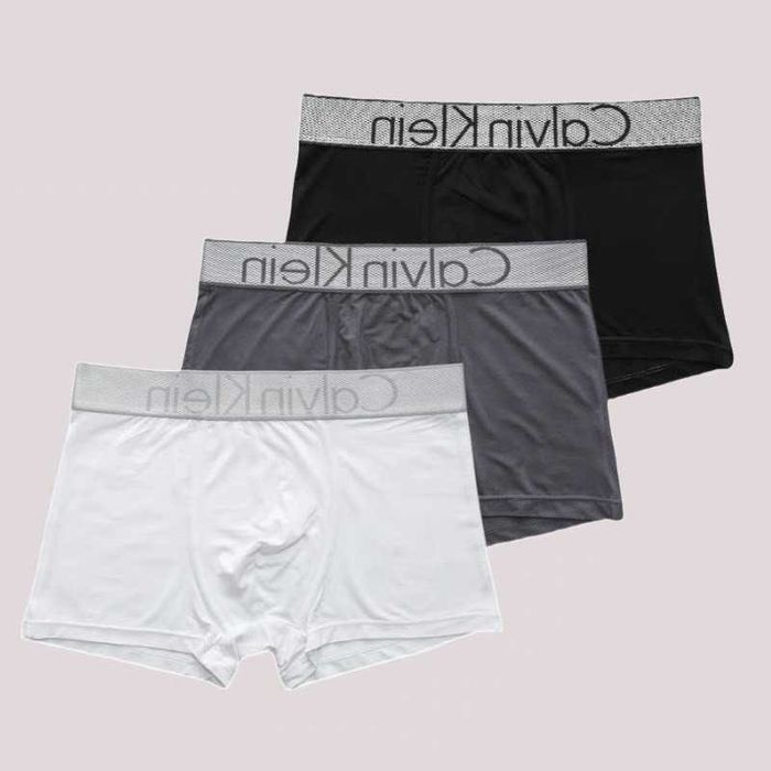 Zestaw bokserek CK – 3 sztuki, kolory: czarny, biały, szary
