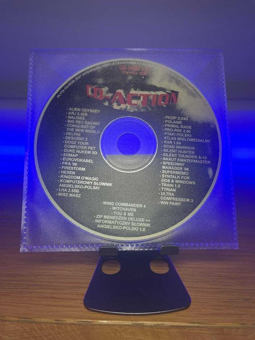 CD-Action 2/1996 nr 2 | Cover CD | retro PC | stara płyta z grami