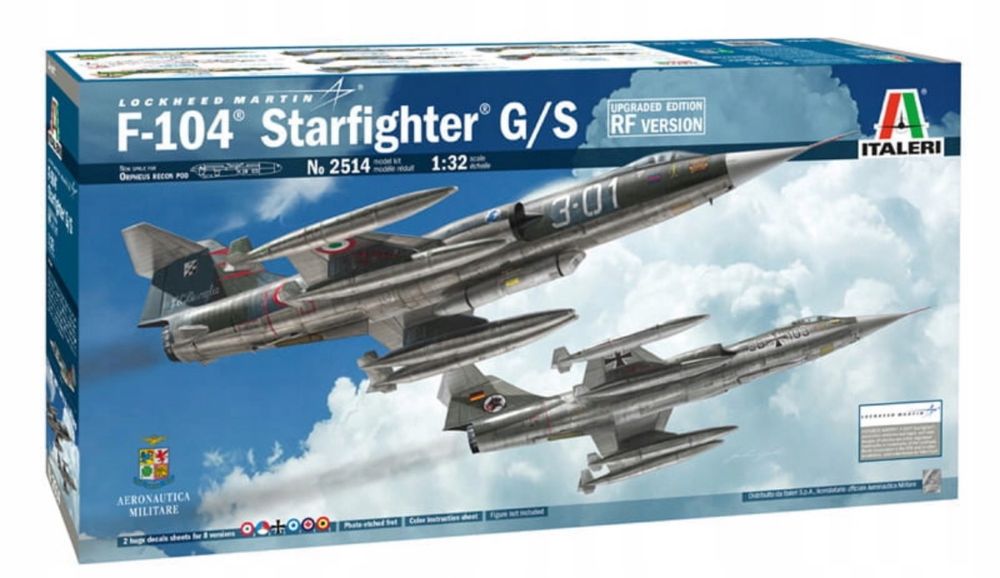 ITALERI 2514 1:32  F-104 STARFIGHTER G/S [Upgraded Edition RF version]
