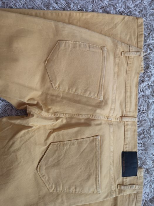 Spodnie męskie żółte Zara jeansy Zara 34