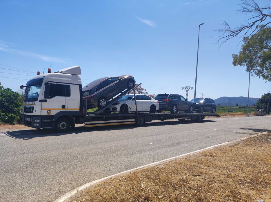 Autotransporter z przyczepą, platforma, Man TGL 12.250 możliwa cesja