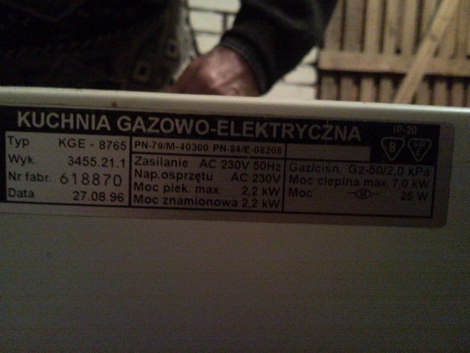Kuchnia Mastercook KGE-8765 MK-3455