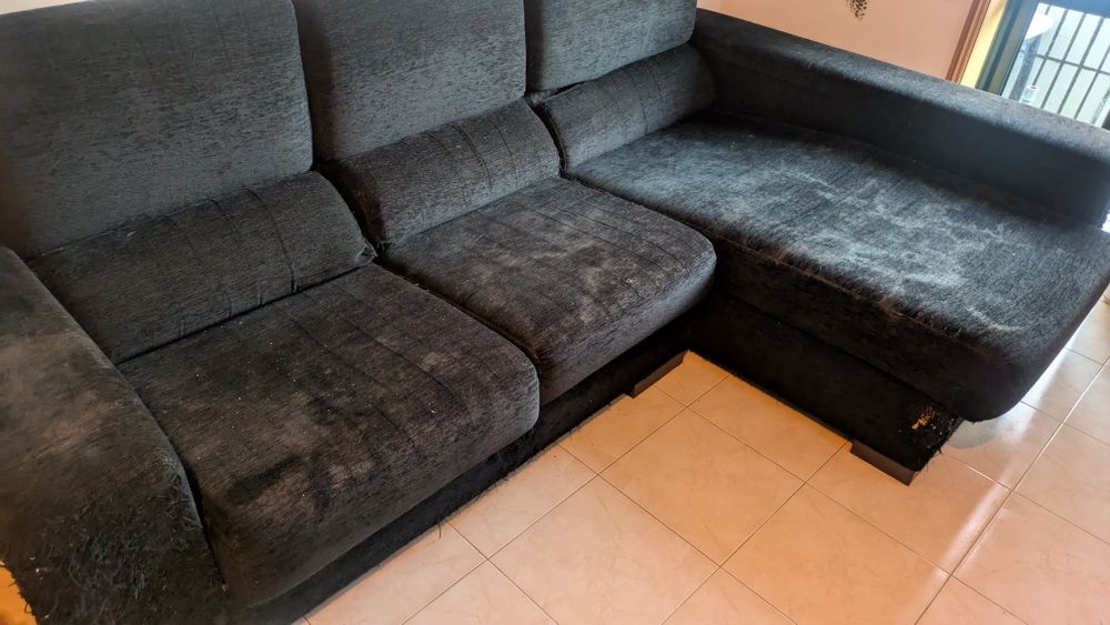 Sofá Chaise Longue Preto