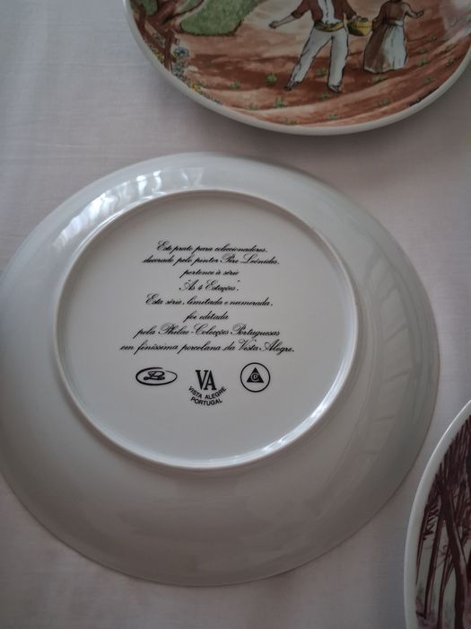 4 pratos das estacoes do ano colecção phillae