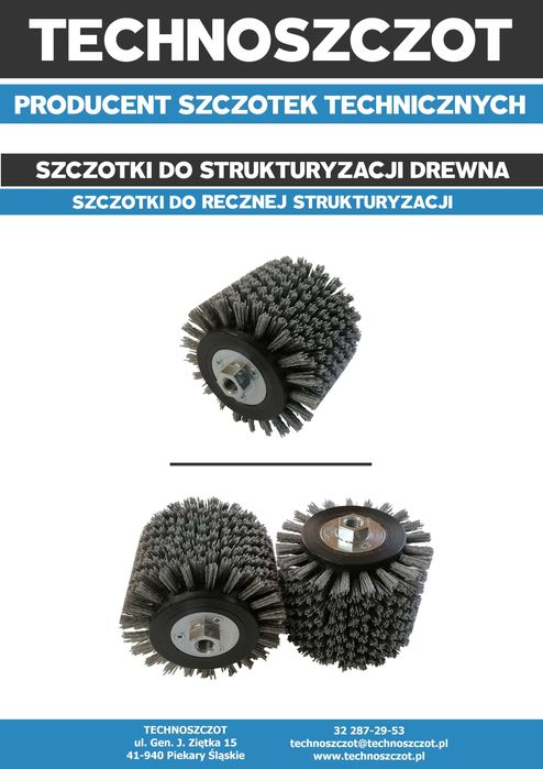 Szczotka do strukturyzacji postarzania drewna desek tarasu