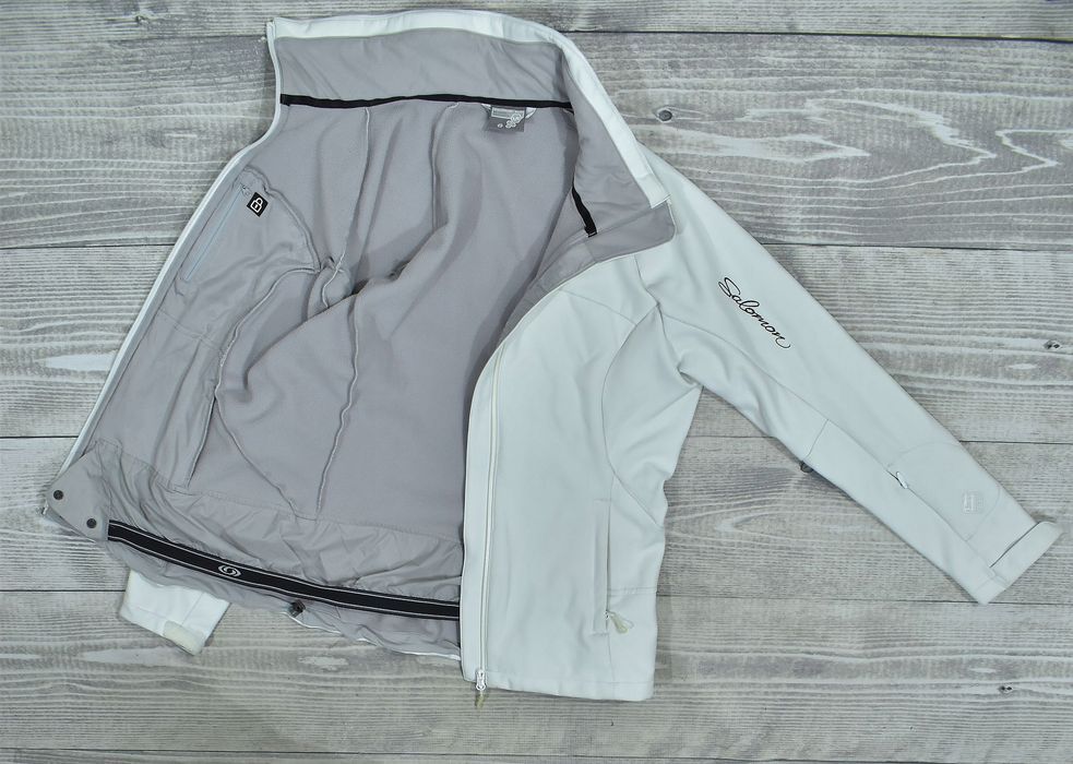 Salomon Clima Pro Damska Biała Kurtka Trekkingowa Softshell L