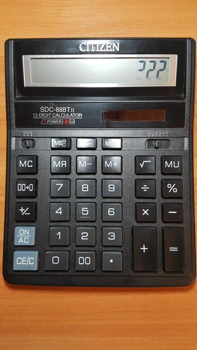 Бухгалтерський калькулятор Citizen SDC-888 T II (12-розрядний) ремонт