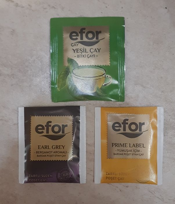 Пакетики чаю для колекції