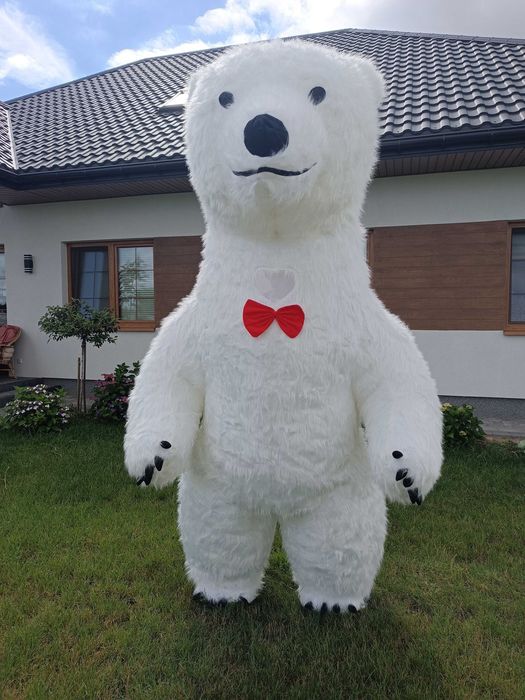 Wynajem Białego Misia, Dmuchany Biały Miś