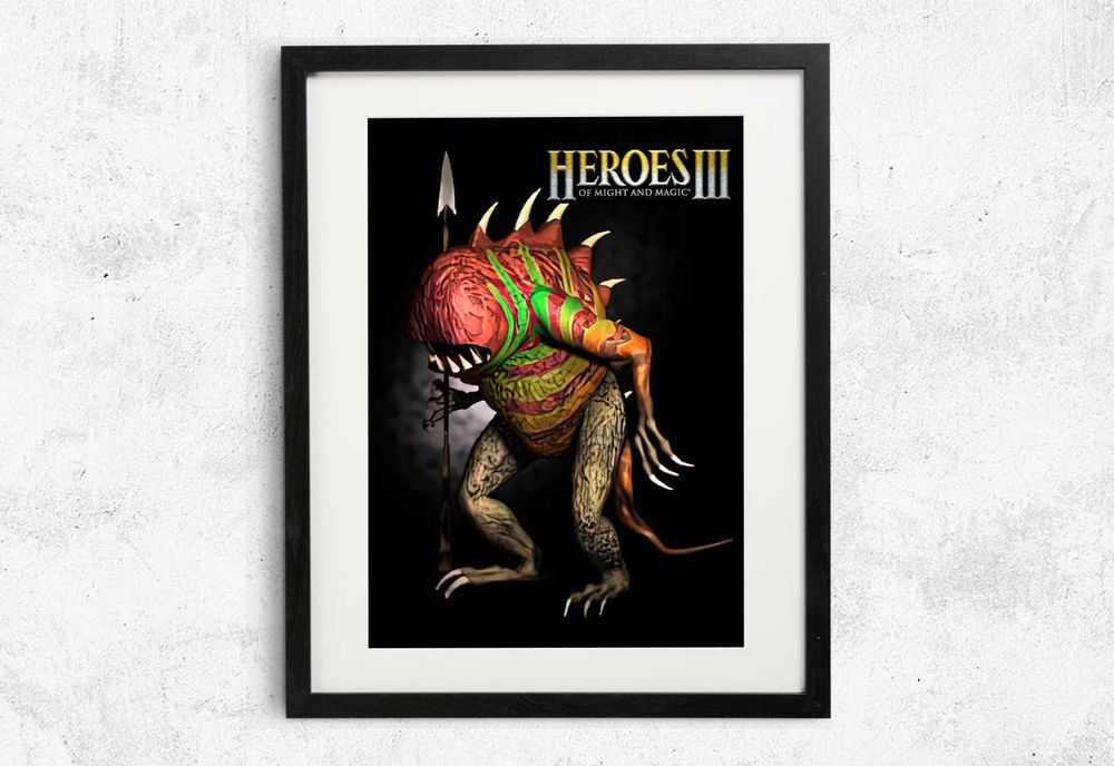 Plakat z gry Heroes III Oprawiony w ramę 40x50