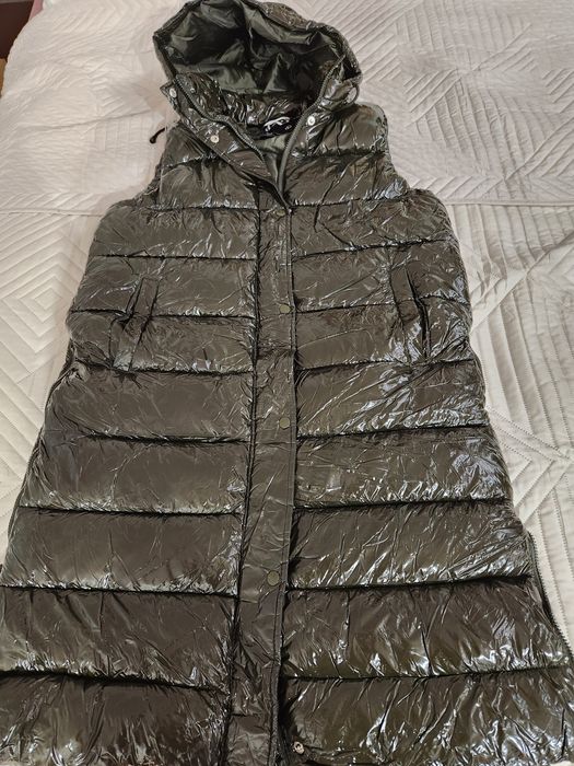 Kamizelka pikowana ciemnozielona L