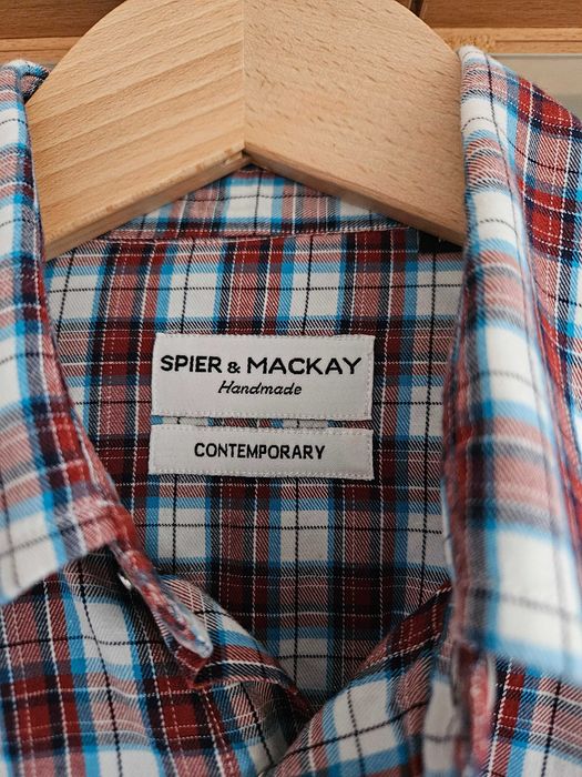 Koszula w stylu western w kratę Spier & Mackay, krój Contemporary, M